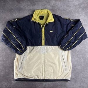 [76] Vintage 90s Nike Swoosh Windbreaker Jacket Size S